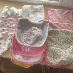 Baby Girl Bibs 