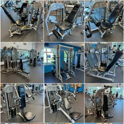 15 Piece Nautilus Nitro Complete Gym- 8 Stack Jungle Gym, Smith, Leg Press, Chest Press, Pec/ Delt, Ab /Add Combo