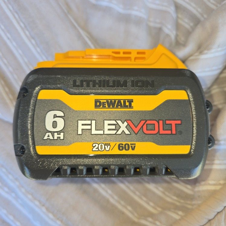 DEWALT DCB606 6AH FlexVolt NEW 20v Battery Pack DCB606