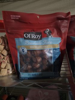 Ol' Roy Rawhide Free Mini Knotted Bones Peanut Butter Flavor Dog Treats,