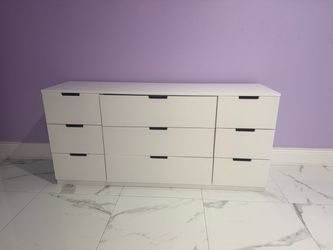 IKEA White 9-Drawer Dresser – Great Condition