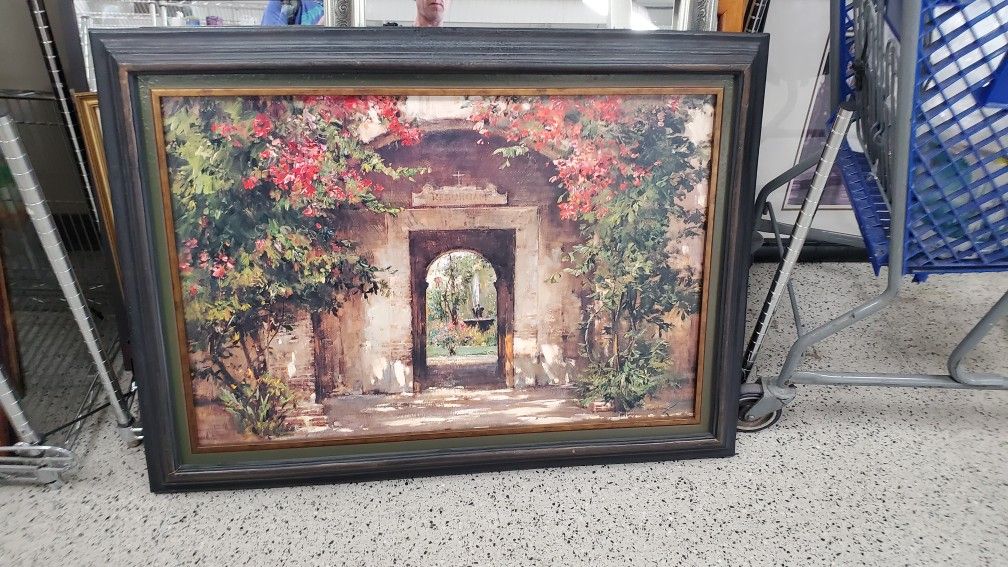 Beautiful Very Large Print..Cyrus Afsary Flowered Doorway