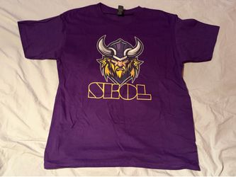 Minnesota Vikings NFL ”Skol” Purple Shirt; Boy’s L
