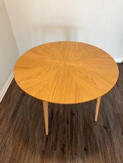 Mid-Century Modern Round Dining Table
