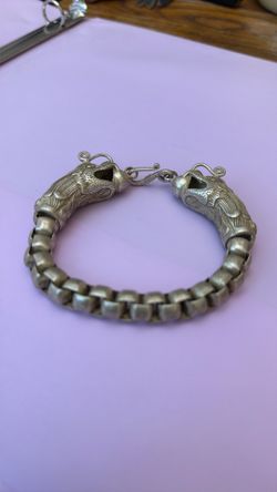 chinese tibetan 2 dragons bangle bracelet