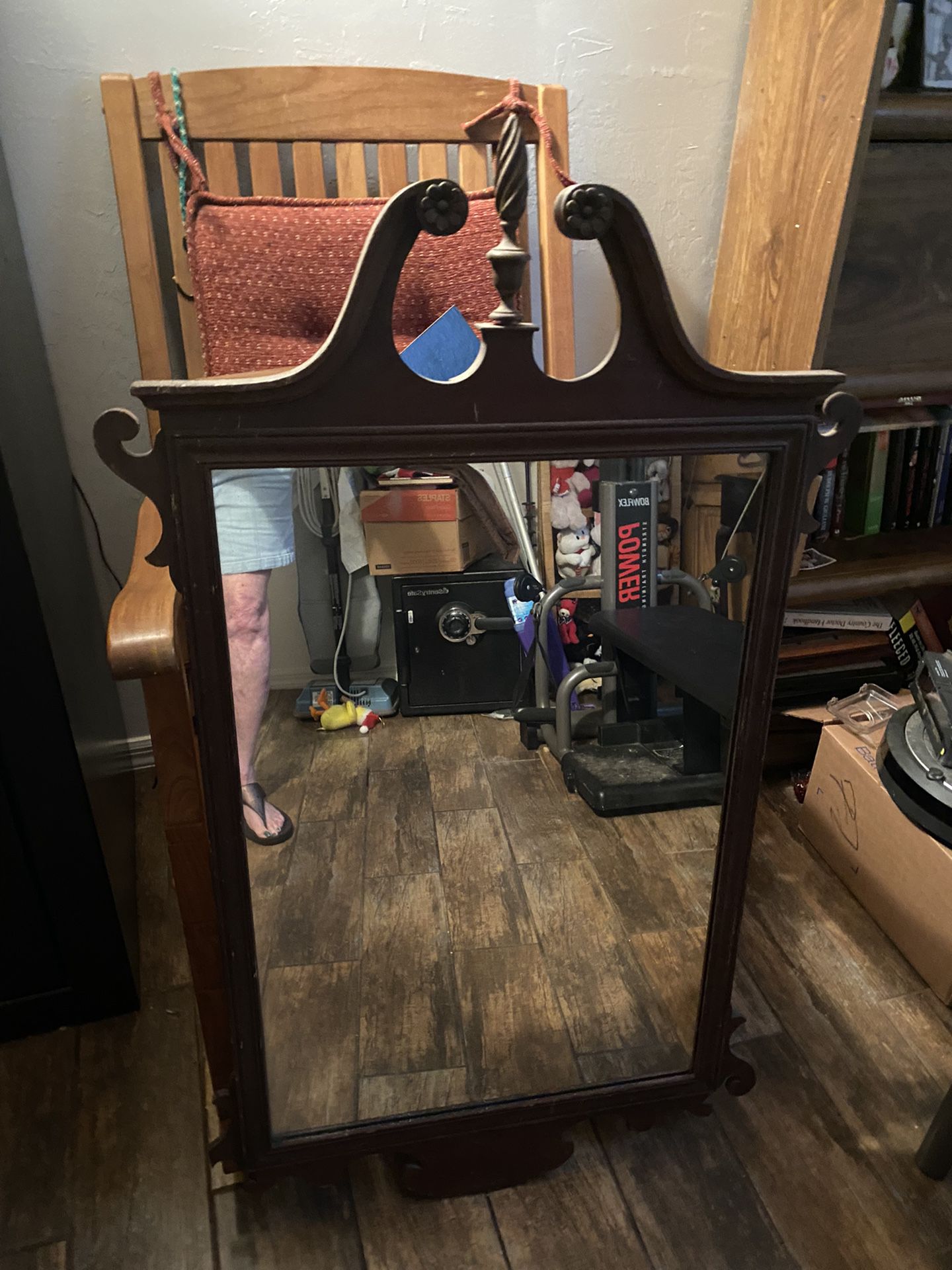 Vintage Chippendale Mahogany Mirror