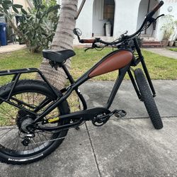 Cheetah Electric Fat Tire Cruiser Bicycle 