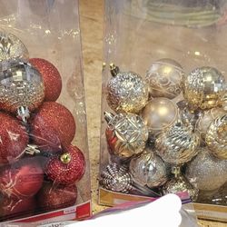 Red And Gold Ornaments 