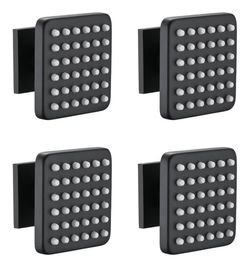 Solid Brass Square Body Spray Jets for Shower, High Pressure Wall Mount Massage Spray, Upgrade Spa Jets, 4PCS, Matte Black open box new 