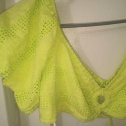 Women's Lime Green Wild Fable Crop 