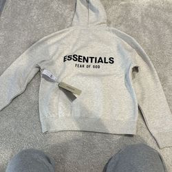Essentials Light Oat hoodie size Small