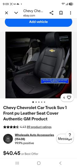 Bran New  got 2 Chevy front seat covers Very Nice  New