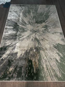 Green Beige Area Rug