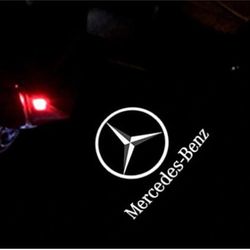 Mercedes Benz Car Door Logo Lights Puddle Lamp Welcome Ghost Shadow Lights (Advanced HD GLASS LENS- NO Film)  