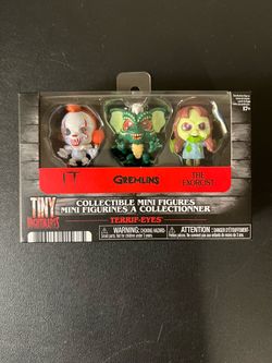 Tiny Nightmares Terrif-Eyes 3 Pack IT Pennywise Gremlins Exorcist New