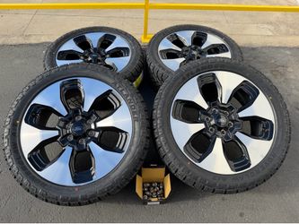 2026 Ford F-150 F150 22" OEM Rims Wheels & NEW Tires Lincoln Navigator Expedition Lightning Stealth King Ranch Platinum