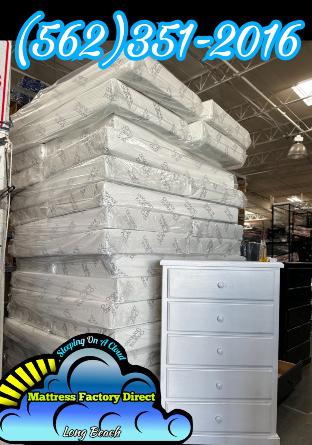 Twin Original Bamboo Memory Foam Mattress And Box Set