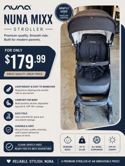 Nuna MIXX Stroller – Gently Used – Only $179.99