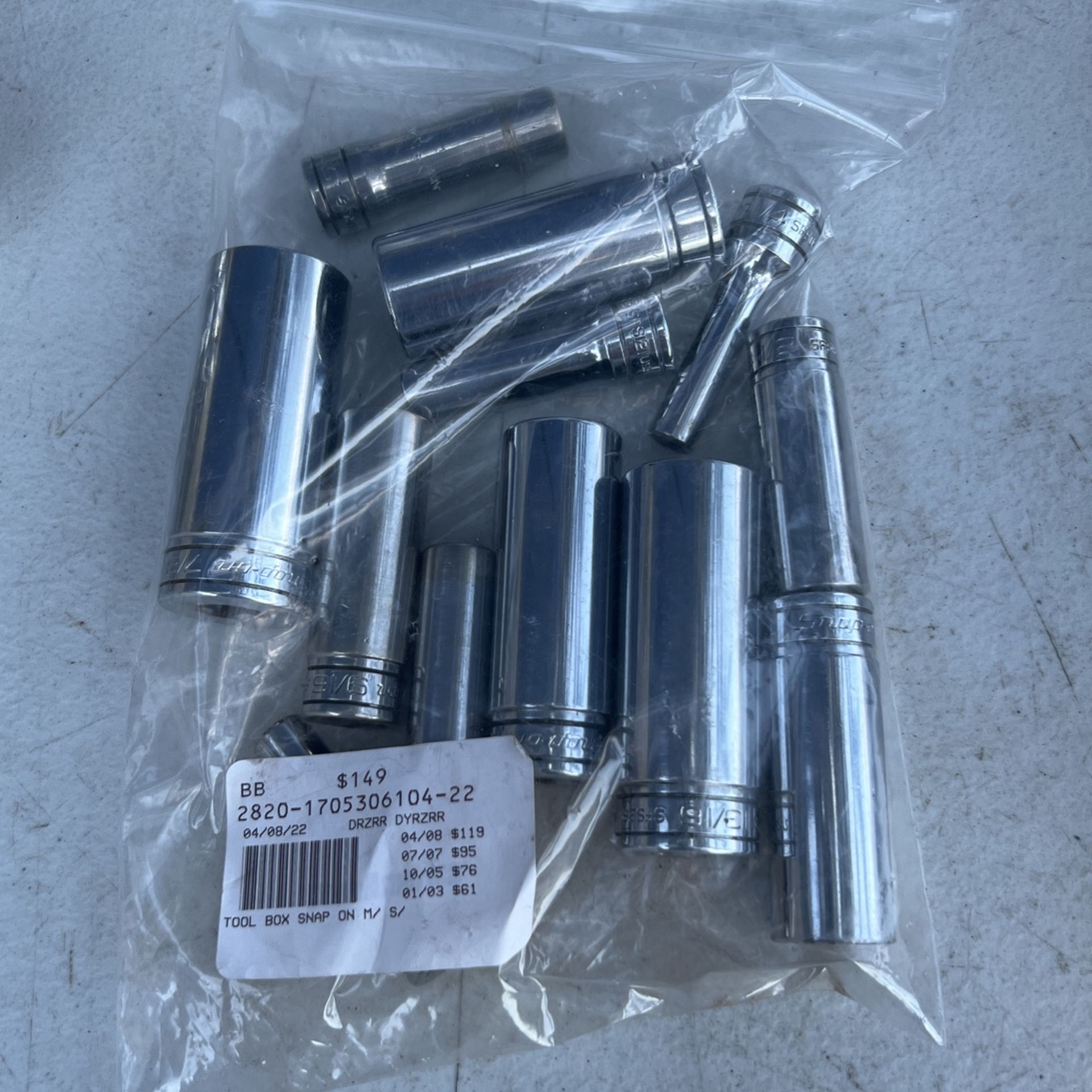 Snap On Deep Sockets Standard