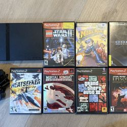 Playstation 2 PS2 Slim Bundle TESTED AND WORKING!