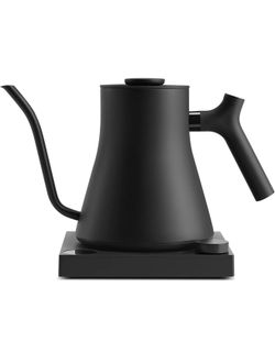 Fellow Stagg EKG Pro Gooseneck Electric Kettle, Brew Timer, 0.9 Liter To-the-Degree Temp Control, Color LCD, Temp Hold, Stainless Steel, for Pour-Over