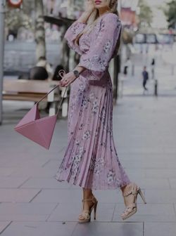 Mlouye flex origami pink bag w/ adjustable strap