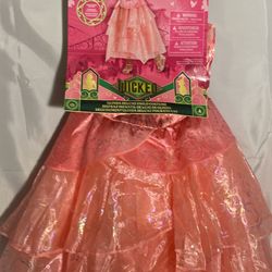 New!! Glinda From Wicked! Complete Costume Girls Size Si