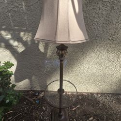 Vintage Lamp Glass Counter,  Metal 