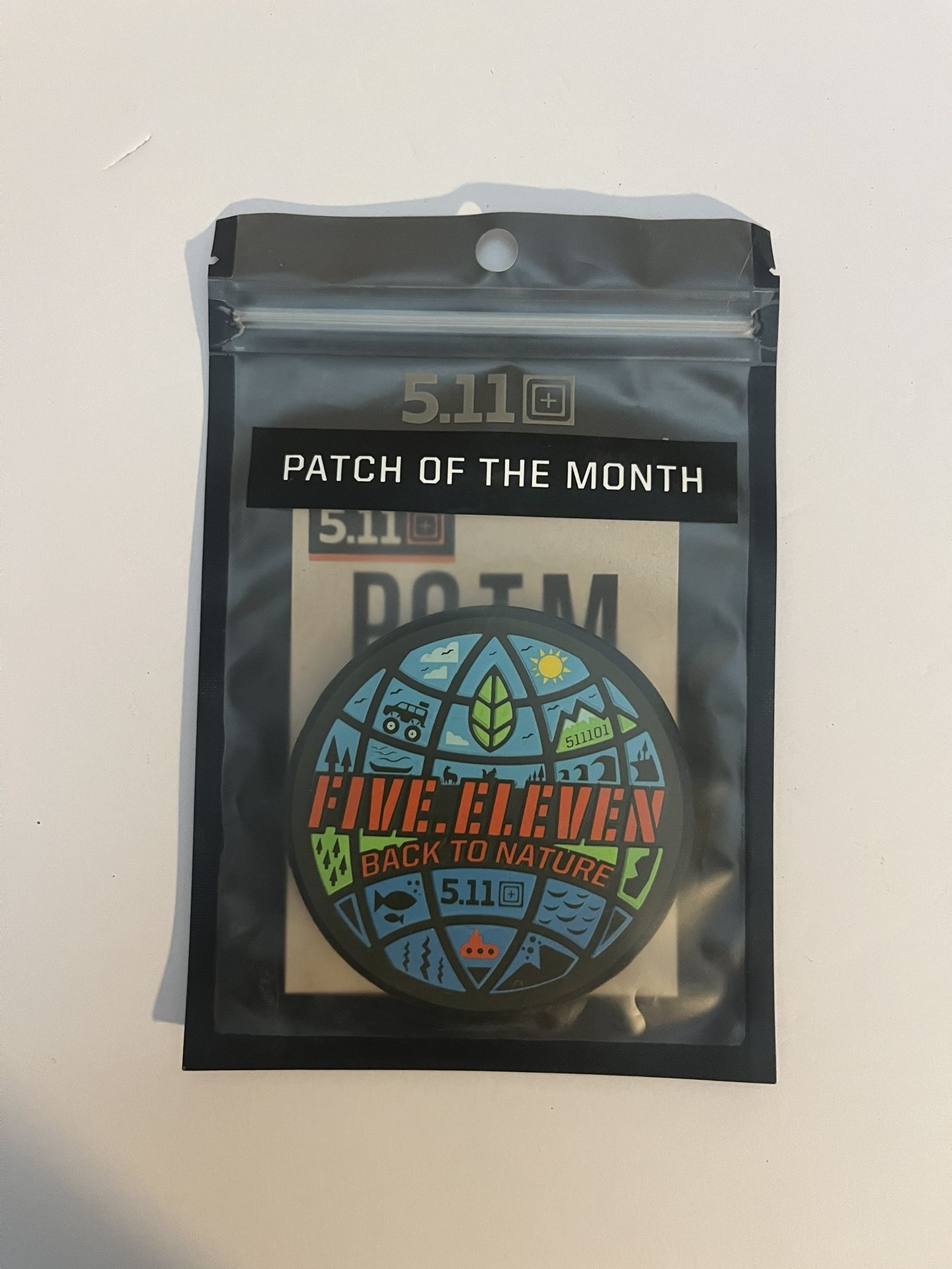 5.11 TACTICAL POTM MAY 2022 BACK TO NATURE "PATCH OF THE MONTH" LOGO PATCH RARE