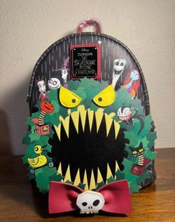 Loungefly Disney The Nightmare Before Christmas Wreath Mini Backpack - BoxLunch Exclusive