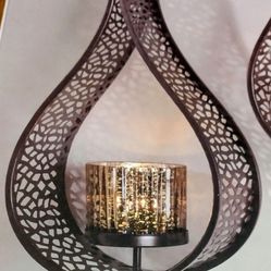 Vintage Tea lights Holder Pair 