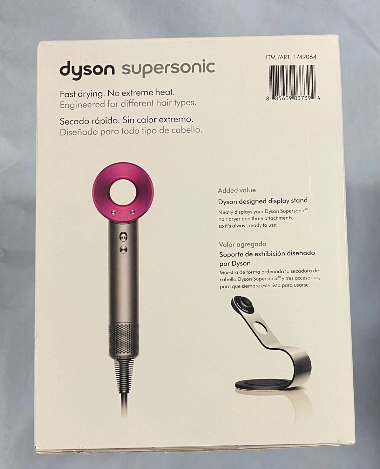 Dyson Supersonic Hair Dryer Iron/Fuchsia New Sealed - Comes With All Attachments