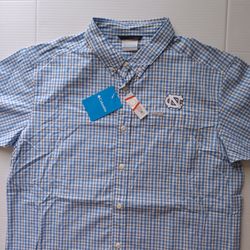 Size L UNC Tar Heels Columbia Men's University Of North Carolina Collegiate Rapid Rivers Shirt