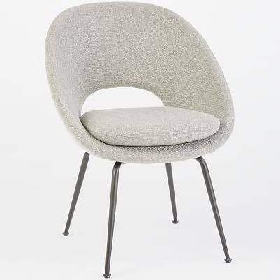 1 single West Elm Orb upholstery dining chair