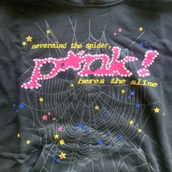 Sp5der P*NK Black Hoodie