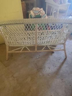 Wicker Bench