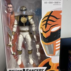 Power Rangers Lightning Collection White Ranger w/ Sword & Alt Head