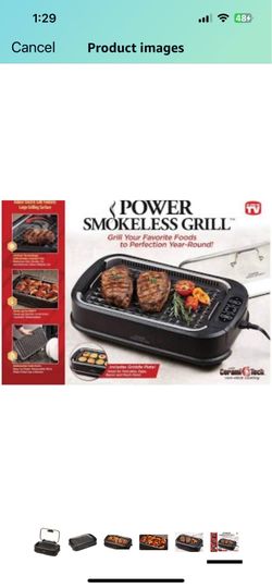 Smokeless Indoor Electric Grill With Tempered Lid Interchangeable Griddle Plate