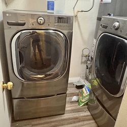 LG Washer and Dryer - Pedestals included