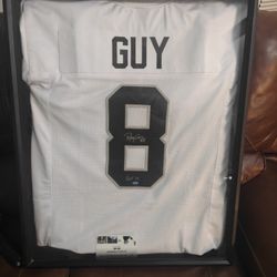 Autographed Ray Guy Raiders Jersey