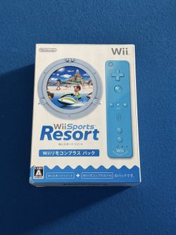 Wii Sports Resort + Blue Wii Remote Plus Boxed - Japan