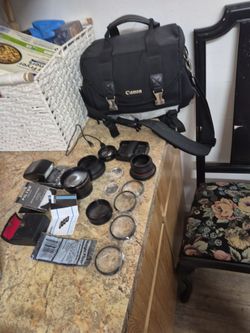 Macro lenses and canon camera bag