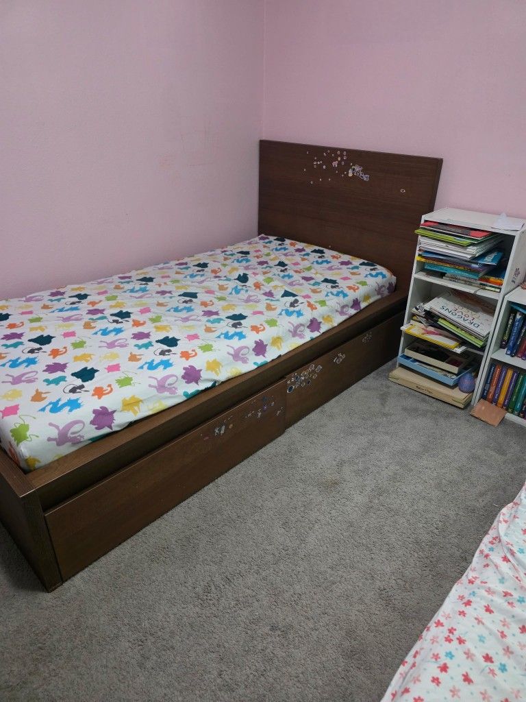 Free Twin Size Bed Frames Brown