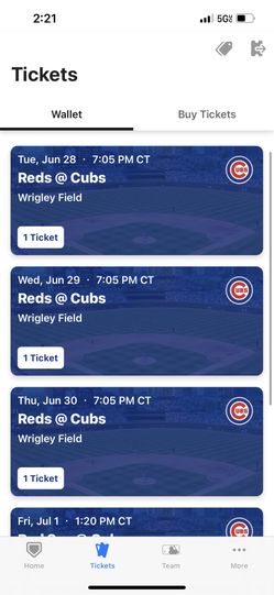 Cubs Vs red Series