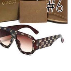 Brown GG Sunglasses With Box And Case 