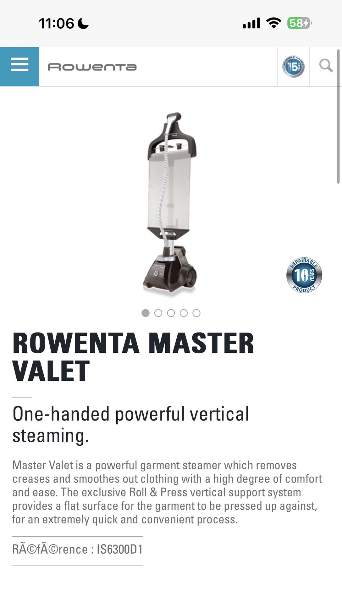 Rowenta Clothes Steamer