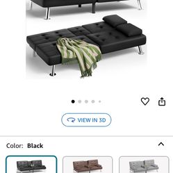 Brand New Black Sleeper Futon