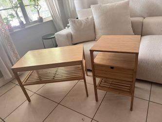 Coffee & Side Table. Bamboo