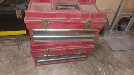 Sell two Used tool Boxes plastic $15.00 each