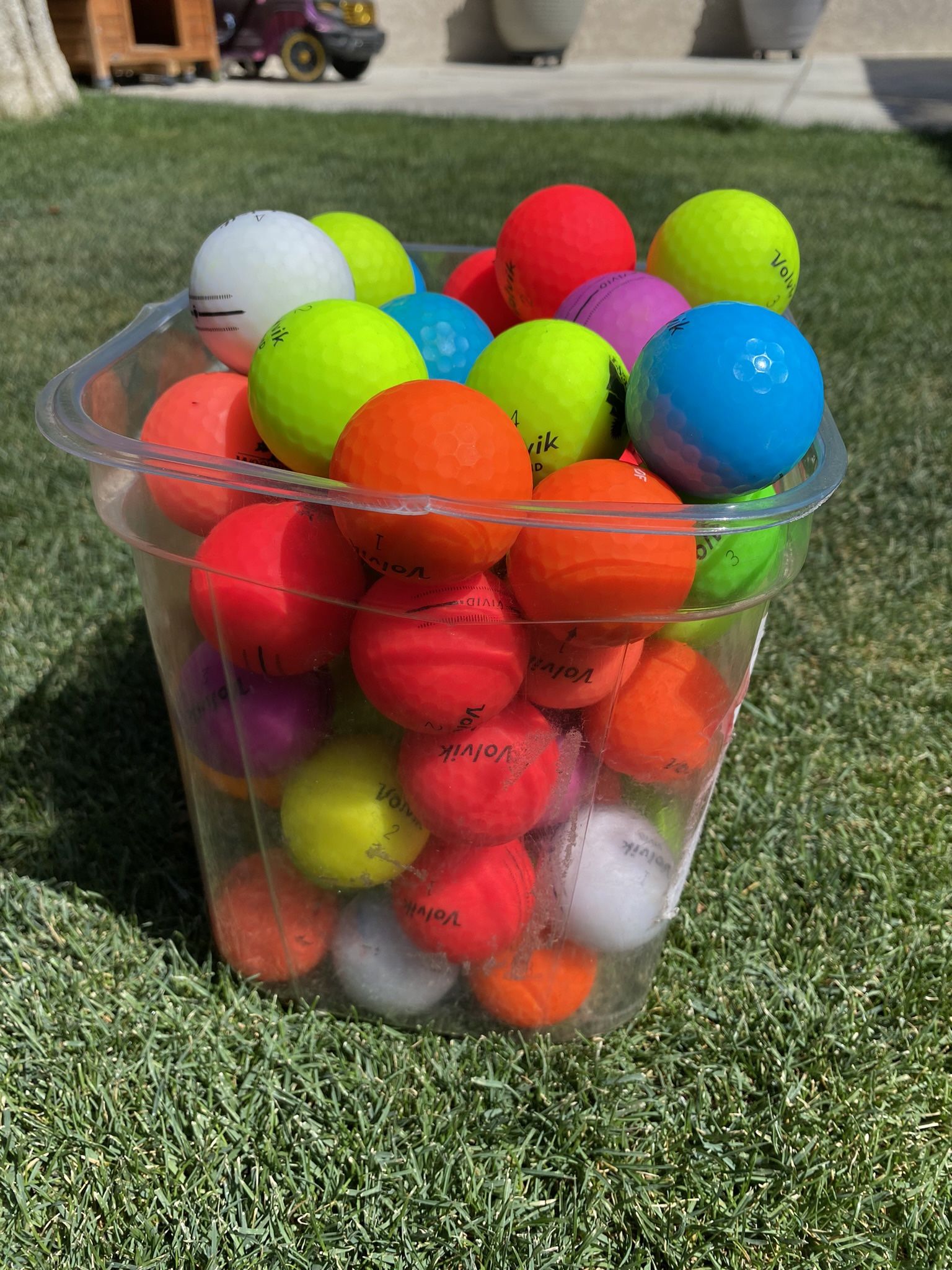 70 Matte Volvik Golf Balls 